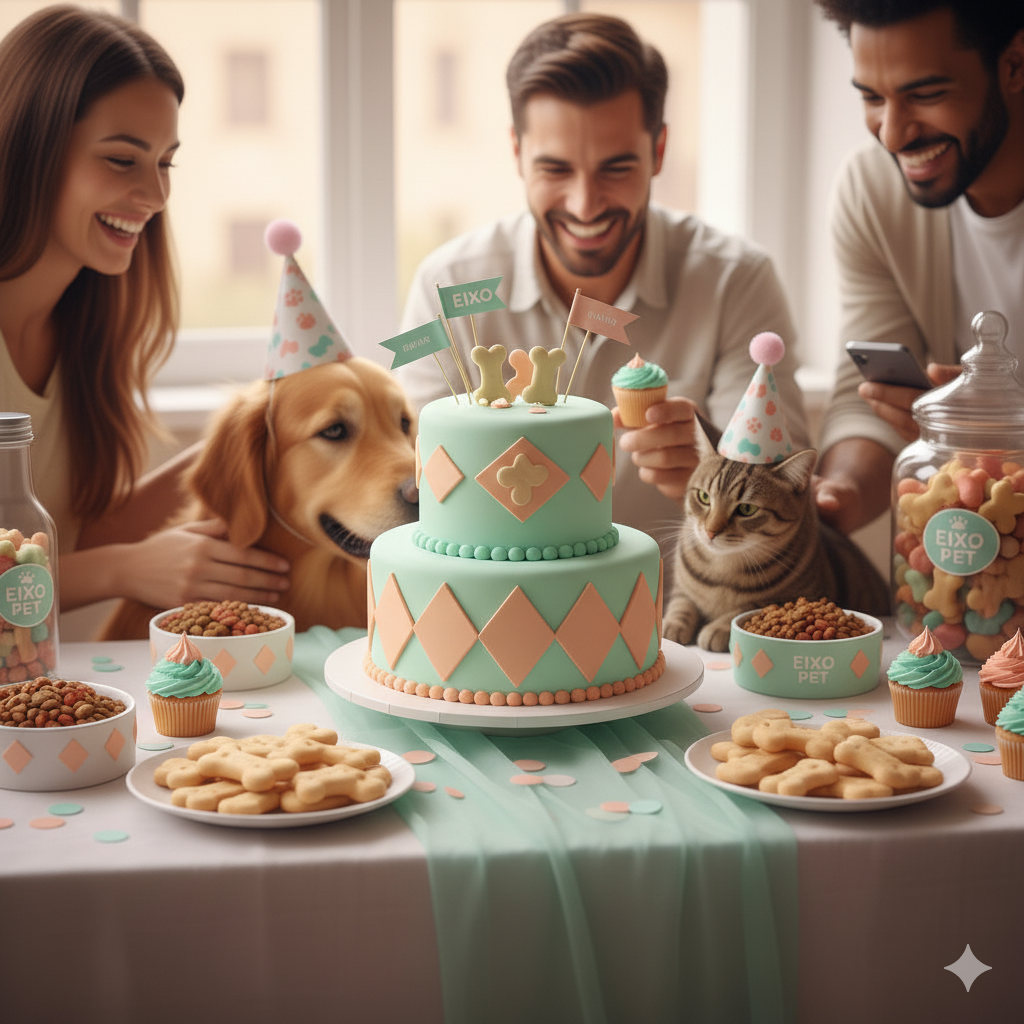 Mesa com Kit Festa Pet